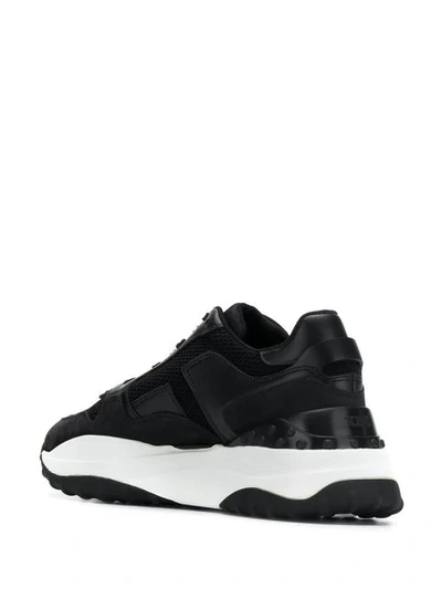 TOD'S T LOGO PLATFORM SNEAKERS - 黑色