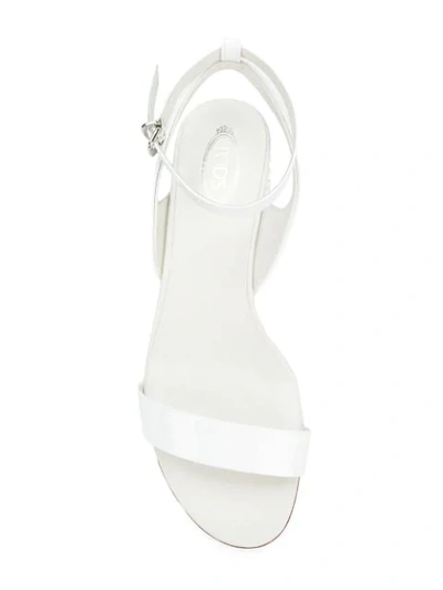 Tod's Stud Detail Block-heel Sandals In White