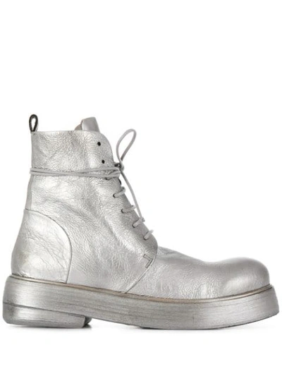 Shop Marsèll Stiefel Im Military-look In Silver