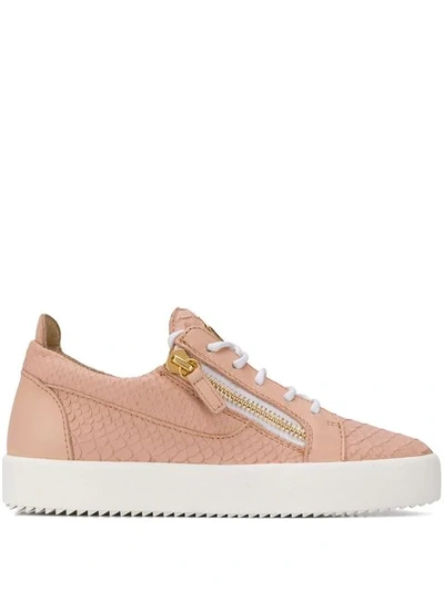 Shop Giuseppe Zanotti Nicki Sneakers In Pink