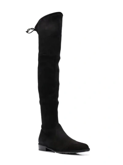 Stuart Weitzman Lowland Thigh High Boots In Black