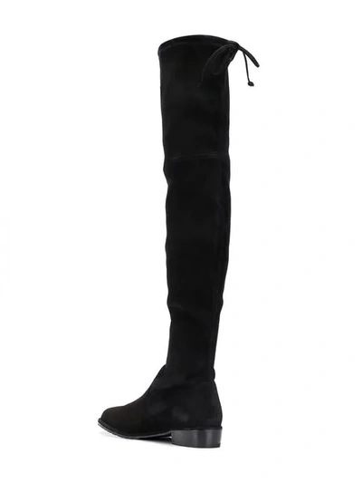 Stuart Weitzman Lowland Thigh High Boots In Black