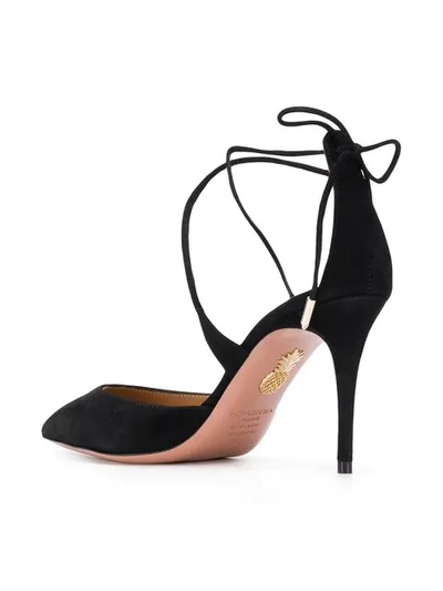 Shop Aquazzura Very Matilde 85 Pumps In Black