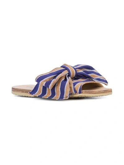 Shop Brother Vellies Burkina Papaye Stripe Sandals In Blue