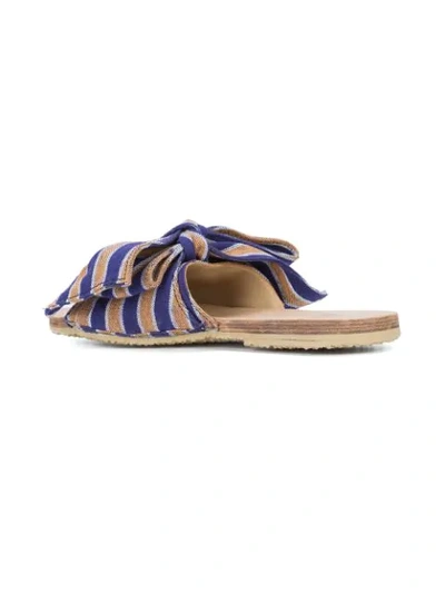 Shop Brother Vellies Burkina Papaye Stripe Sandals In Blue
