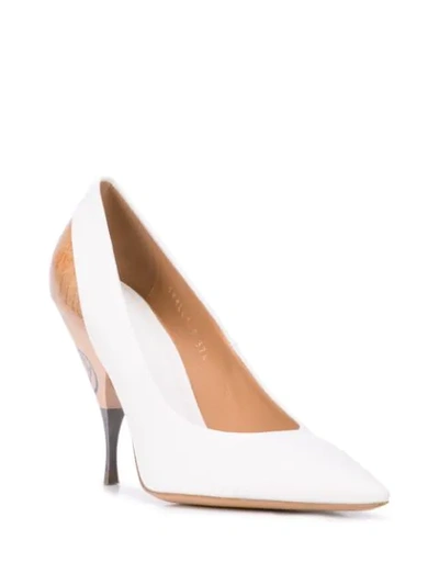 MAISON MARGIELA POINTED TOE PUMPS - 白色