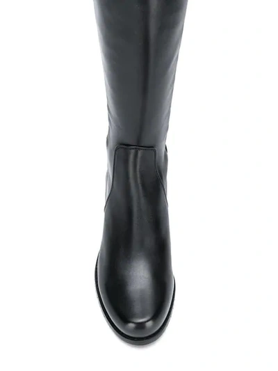 Stuart Weitzman Over The Knee Boots In Black