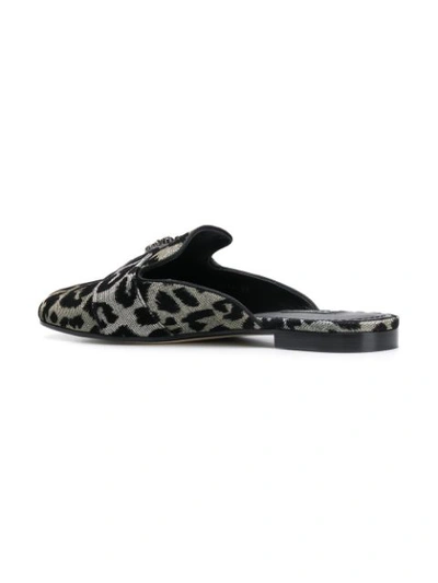 Shop Dolce & Gabbana Jackie Slippers In Metallic