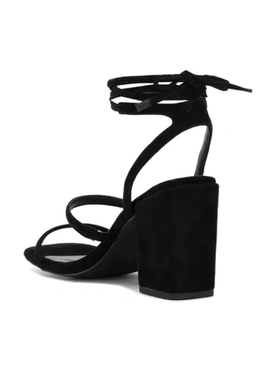 Shop Senso Olly Tie Around Sandals In Black