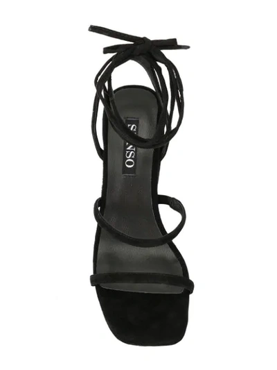 Shop Senso Olly Tie Around Sandals In Black