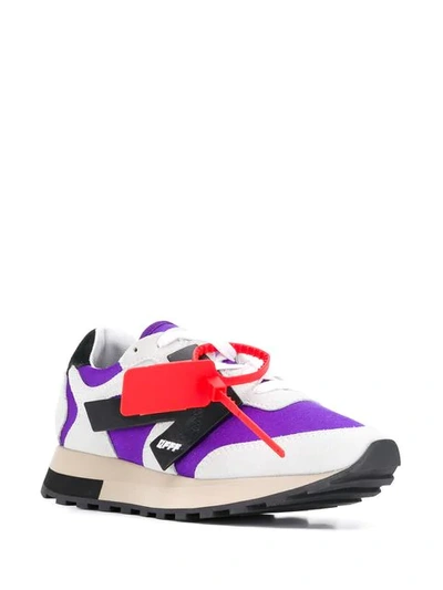 Shop Off-white Runner Sneakers In Purple