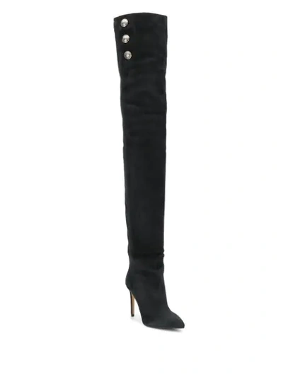 Shop Balmain Janet Thigh In Black