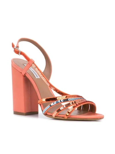 Shop Tabitha Simmons Viola Peach Sandals In Pink