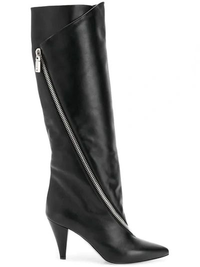 Shop Givenchy Police High Boots In Black