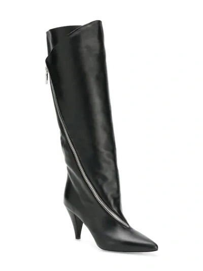 Shop Givenchy Police High Boots In Black