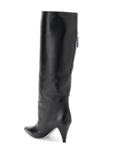 Shop Givenchy Police High Boots In Black