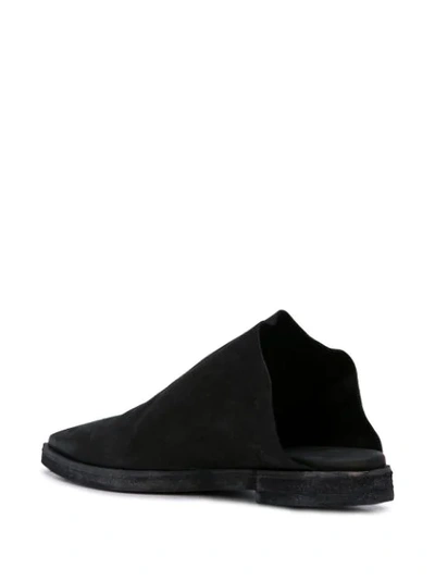 Shop Uma Wang Pointed Slippers In Black