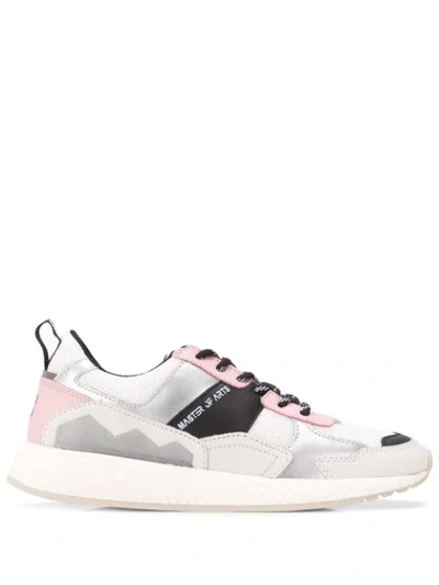 Shop Moa Master Of Arts Panelled Low Top Sneakers In White