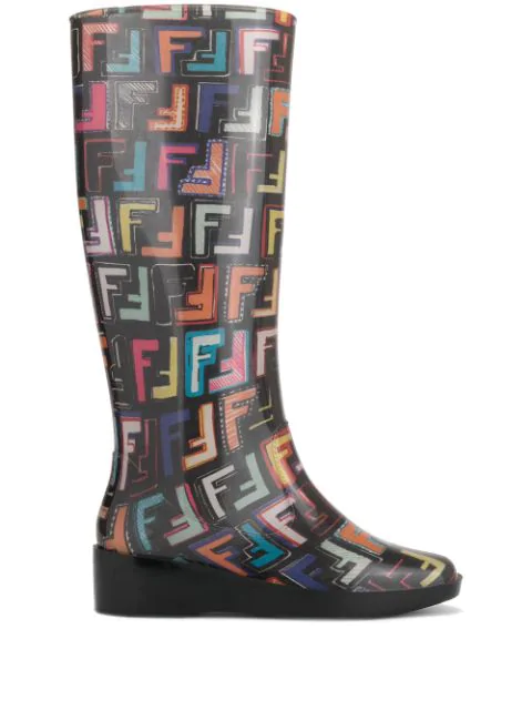 fendi rubber boots