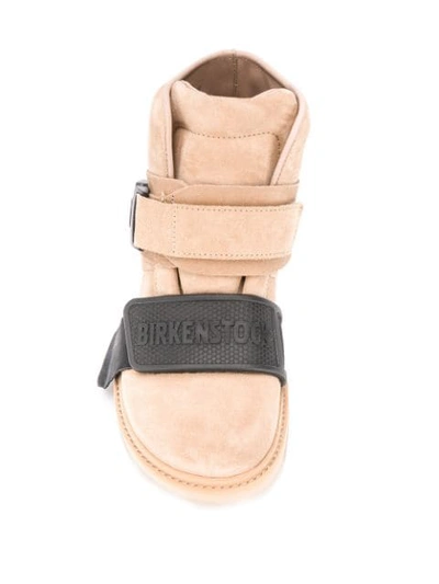 Shop Rick Owens Buckle Detail Boots In Neutrals