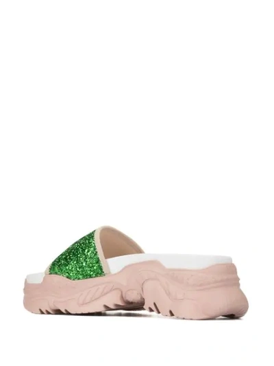 Shop N°21 Contrast Open-toe Slides In Pink