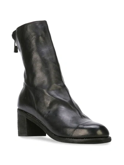 GUIDI ZIP-UP ANKLE BOOTS - 黑色