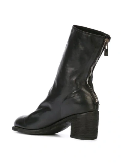 GUIDI ZIP-UP ANKLE BOOTS - 黑色