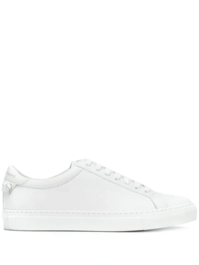 Shop Givenchy Knotted Low-top Sneakers In White