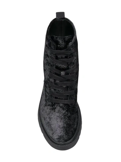 Shop Calvin Klein Jeans Est.1978 Twill Ankle Boots In Blk Black