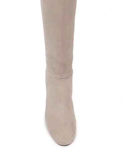 Shop Loro Piana Long Boots In Neutrals