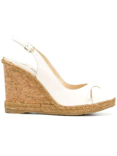 Shop Jimmy Choo Amely 105 Sandals In White