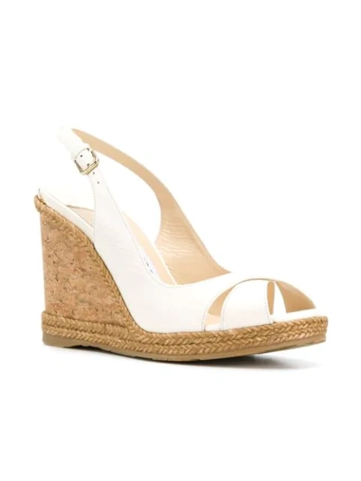 Shop Jimmy Choo Amely 105 Sandals In White