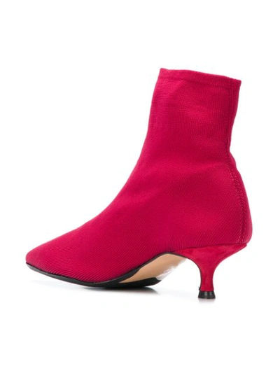 Shop Anna F. Stiletto Ankle Boots - Red