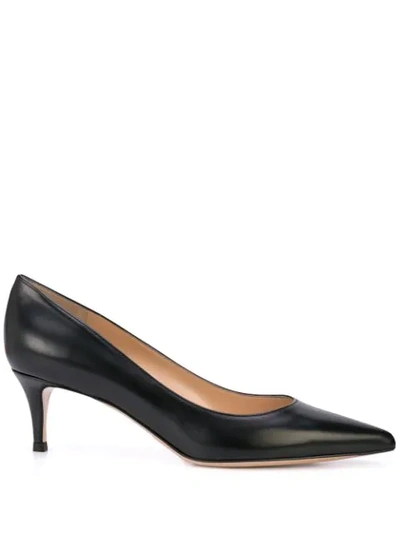 Shop Gianvito Rossi Pointed Pumps In Black