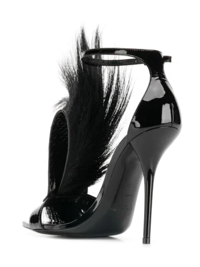 Shop Saint Laurent Jamie 110 Sandals In Black