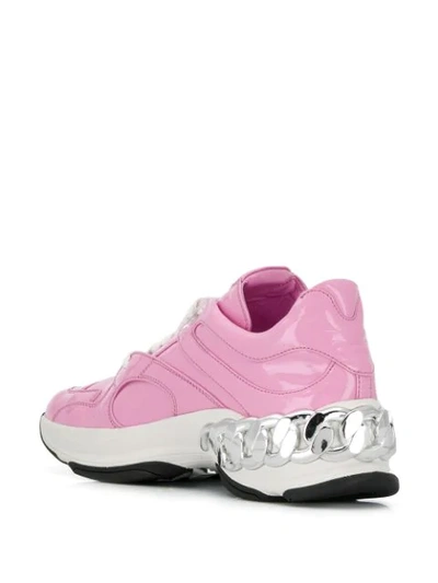 Shop Casadei Chunky Sneakers In Pink