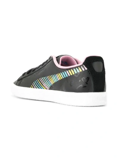 Shop Puma Paneled Low Top Trainers In Black