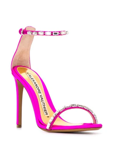 Shop Alexandre Vauthier Carla Sandals In Pink