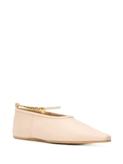 Shop Stella Mccartney Dessert Ballerina Shoes In Neutrals