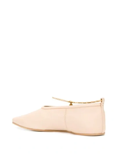 Shop Stella Mccartney Dessert Ballerina Shoes In Neutrals