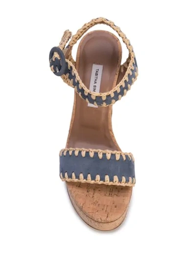 Shop Tabitha Simmons Elena Whip Platform Sandals In Brown