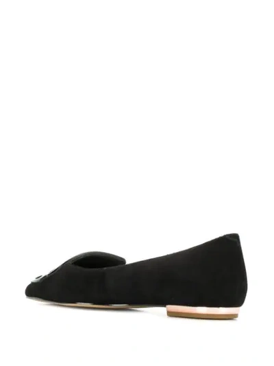 Shop Sophia Webster Butterfly Ballerina Shoes In Black