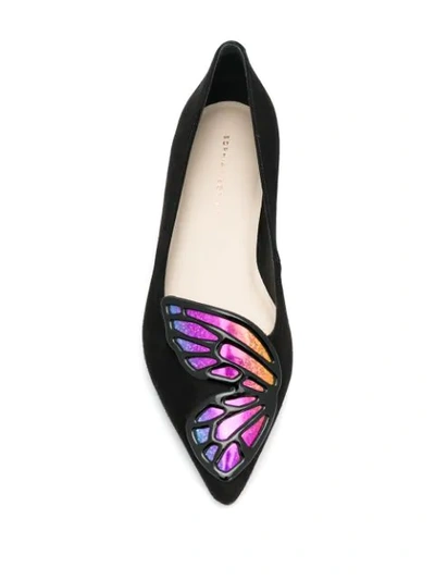 Shop Sophia Webster Butterfly Ballerina Shoes In Black
