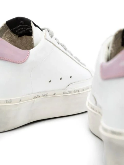 Shop Golden Goose Hi Star Sneakers In G9 White-pink
