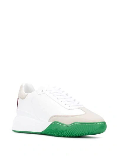 STELLA MCCARTNEY LOOP LACE-UP TRAINERS - 白色