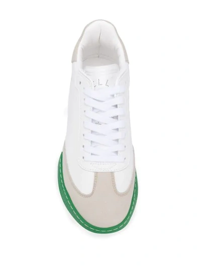 STELLA MCCARTNEY LOOP LACE-UP TRAINERS - 白色