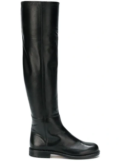 Shop Loriblu Knee High Boots In Black