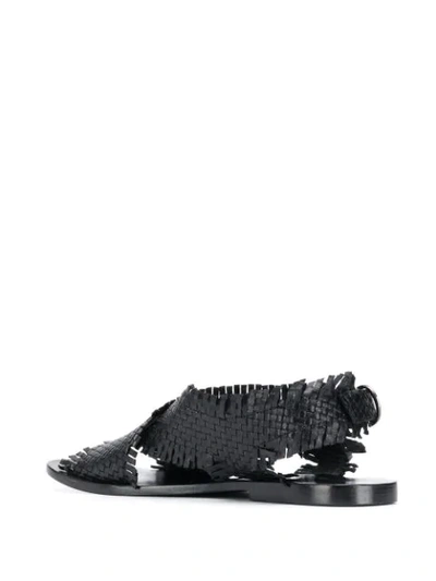 Shop Strategia Crossover Strap Sandals - Black