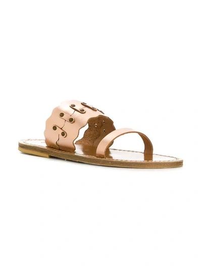 Shop Solange Double-strap Sandals In Pink
