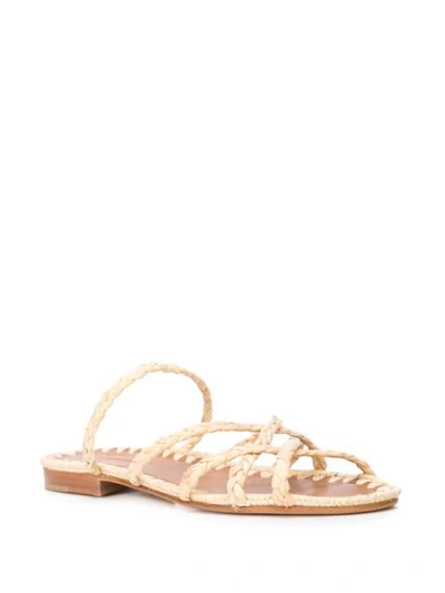 Shop Carrie Forbes Noura Braided Sandals In Brown